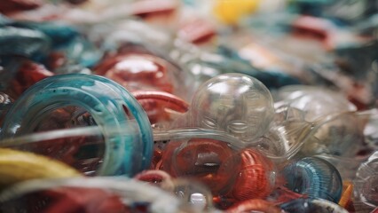 Wall Mural - close up of colorful beads