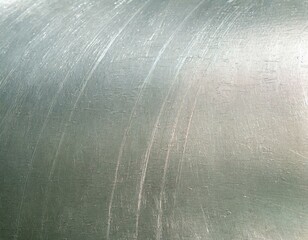 Wall Mural - Close-up of an aluminum surface with a pattern of fine scratches, highlighting the metal's resilience and wear over time.