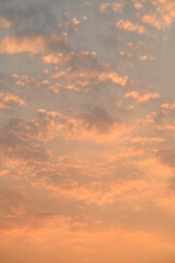 Wall Mural - Beautiful sky with clouds during sunset in the evening, Nature background