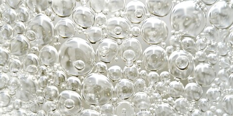 Wall Mural - a top view photo of a editorial shot of a soapy water, pure, clean, beautiful studio lighting, scandinavian