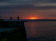 Sonnenuntergang am Hafen von St. Ives 