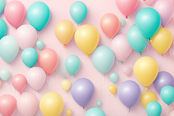 Wall Mural - colorful balloons background