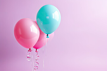 Sticker - colorful balloons background