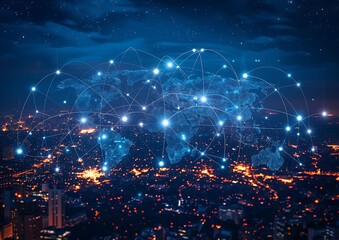 Aufkleber - Next-Gen Connectivity: Exploring the Interplay of 5G, Cloud Computing, and Global Connectivity for Smart Cities