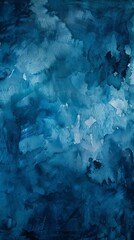 Wall Mural - A backdrop of dark blue watercolor paint, providing a textured grunge effect that can serve as a dramatic background or banner.