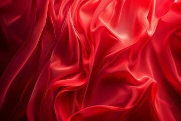 Poster - Red abstract background. Dynamic shapes composition