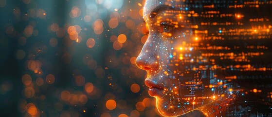Aufkleber - An AI chat bot works with a programmer to create software. A neural network codes the program text. An artificial intelligence robot created from an image can also help a programmer to create