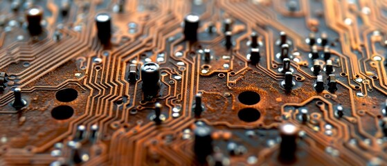 Poster - Background of a circuit board