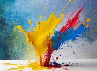 Canvas Print - Paint splash, abstract art design wallpaper