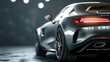 High-Performance Sports Car in Dramatic Lighting. Generative ai