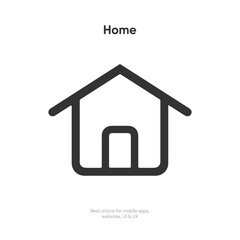 Poster - minimal modern home, homepage, base, main page, house icon emblem symbol, sign. 3d blue home icon. Mobile app icons. Device UI UX mockup. Isolated vector elements.