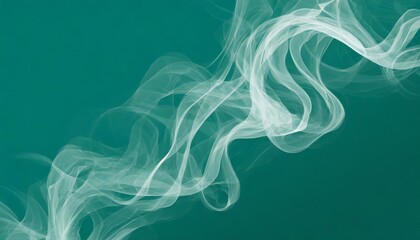 Wall Mural - smoke texture on emerald or green background