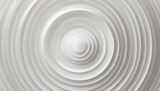 Fototapeta Do przedpokoju - 3d white rippled circles with soft shadow on light bg abstract light elegant seamless pattern neumorphism ui style minimal embossed paper wallpaper universal background for business presentation