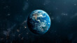 © weerasak - Planet Earth floats in the vastness of space, with stars and nebulae shining in the background