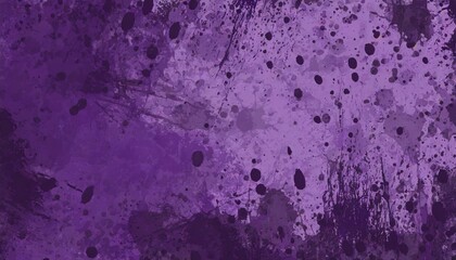 Wall Mural - purple background with paint stains and spatter and old vintage grunge texture design elegant rich color