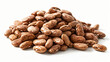 Pile of pinto beans isolated on a white