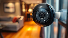CCTV Security Camera. The Security System Highlights Its Eco-friendly Features.
