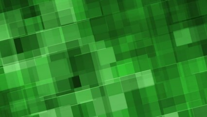 Wall Mural - Abstract video moving background intro in green tones with geometric lines computer simulation render

