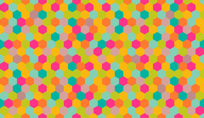 Canvas Print - honeycomb vector pattern for design textiles and backgrounds