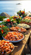 Delicious Seafood BBQ. Seafood Platter
