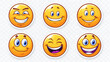 © EwaStudio - funny comic Smiley collection