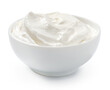 © Tatyana Sidyukova - Sour cream or yogurt in white bowl isolated