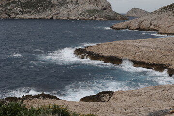 rocks and sea