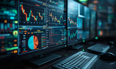 Financial data document graph chart report statistic marketing research development planning management strategy analysis accounting. Financial business technology hologram concept