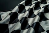 Fototapeta  - Checkered flag, racing, start, finish concept