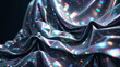 abstract holographic chromatic clothes abstract texture background