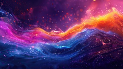 Wall Mural - Dynamic Color Explosion Abstract Background - Vivid Desktop Wallpaper