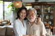 © MediaRaw - A man and a woman are posing for a picture in a living room