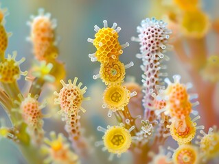 Wall Mural - a bunch of yellow flowers with a few white flowers in the middle