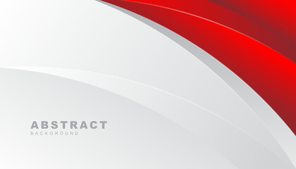 red curve on a white background vector