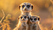 Meerkat family. 