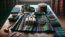 Kilt, Sporran & Sgian-Dubh-  Symbols Of Scottish Heritage - Scotish Groom's Essesntials