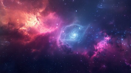 Wall Mural - Colorful space galaxy cloud nebula. Starry night cosmos. Universe science astronomy. Supernova background wallpaper