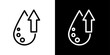 © Sun - High Cholesterol Line Icon on White Background for web.