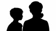 © Rashed Rana - mam and son silhouette vector svg file