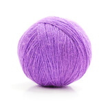Fototapeta Zwierzęta - Ball of purple yarn.