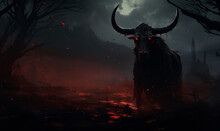 In A Dark Twist Of Nature An Angry Devil Cow