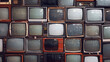 © Jezper - Lots of old retro tv screen sets stack