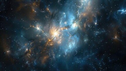 Wall Mural - a stunning image of a galaxy with stars in the background. perfect for astronomical projects