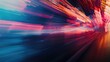 © Olga - Abstract of light motion high-speed for technology and business background. blurred image
