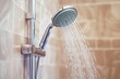 Showerhead installed in bathroom, essential for daily hygiene routines