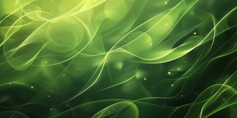 Poster - A green background with a green line that is wavy - stock background.