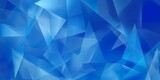 Fototapeta  - Abstract blue triangle blend geometry lighting background, technology or business theme backdrops.