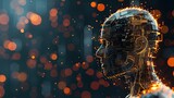 Fototapeta Panele - Woman Artificial Intelligence, 8K Photo - Generative AI