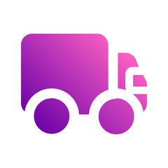 Poster - delivery truck Gradient icon