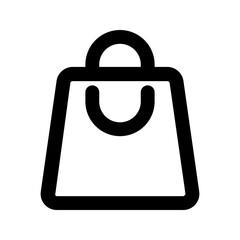 Sticker - shopping bag Line icon